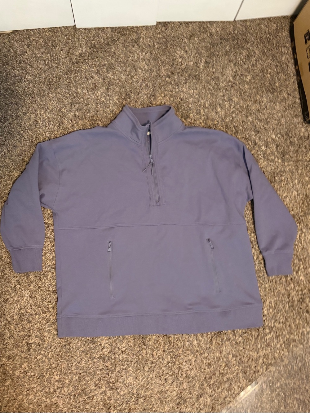 Maurices Lavender Half-Zip Pullover Sweatshirt